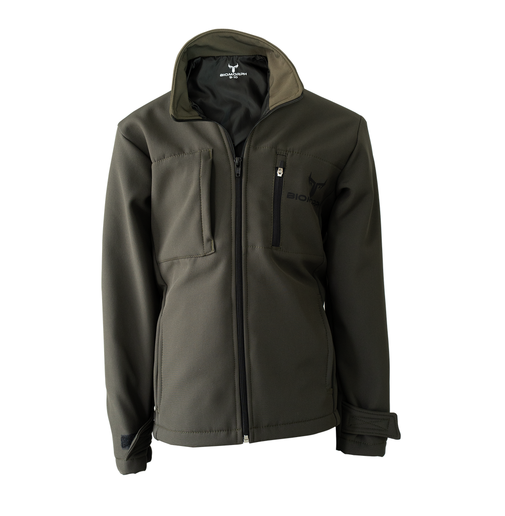 BIOMORPH Kids Olive Softshell Jacket